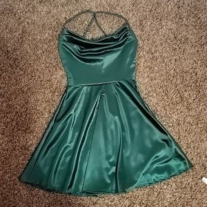 Emerald green dress